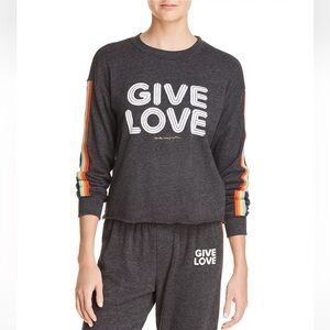 Spiritual Gangster ‘Give Love’ Perfect Sweatpant Vintage Gray/Black